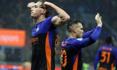 El Inter de Milán rugió este viernes a tiempo para remontar en apenas seis minutos los dos goles en contra que sufrió en casa ante el recién ascendido y colista Pisa (6-2) que, en la segunda mitad, vapuleó sin miramientos para mantener una semana más el liderato de la Serie A. EFE/EPA/MATTEO BAZZI