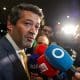 André Ventura logró este domingo ser el segundo candidato más votado en las elecciones presidenciales de Portugal, un triunfo a medias para el líder ultraderechista que despuntaba como ganador en encuestas de las últimas semanas y, según estas, ahora lo tendrá difícil para ser jefe de Estado. EFE/Tiago Petinga