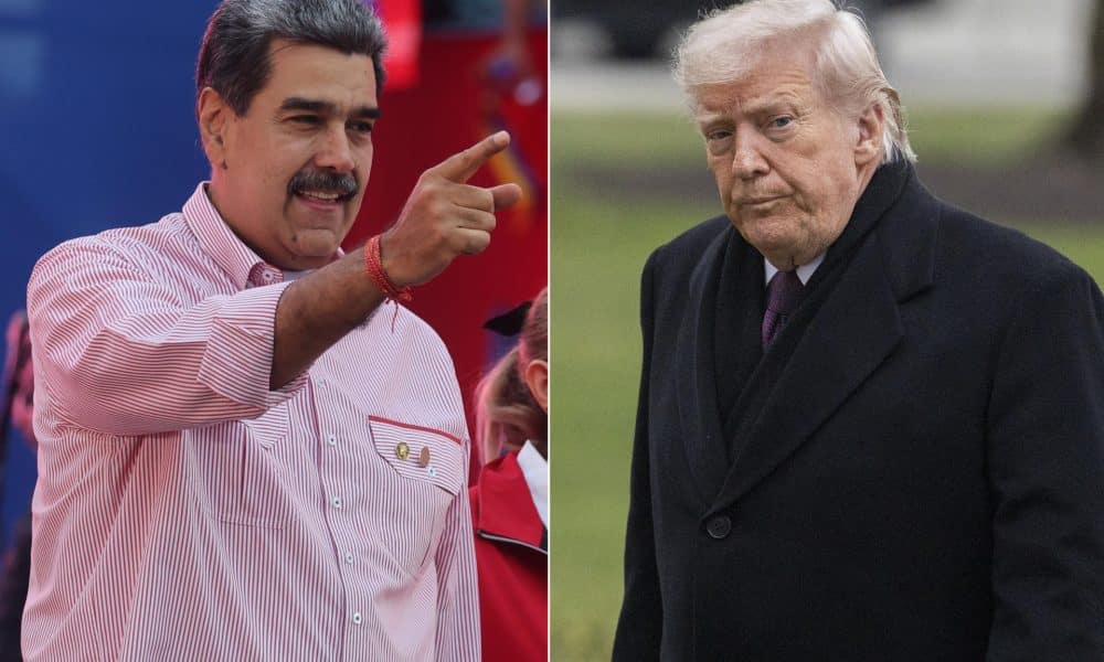 Combo de fotografías que muestra al presidente de Venezuela, Nicolás Maduro (i), y al presidente de Estados Unidos, Donald Trump.
 EFE/ Miguel Gutiérrez/ Shawn Thew /ARCHIVO