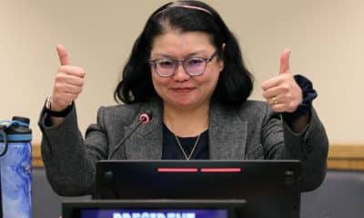 En la imagen la embajadora de Singapur para el Derecho Internacional, Rena Lee. Crédito: IISD/ENB | Mike Muzurakis