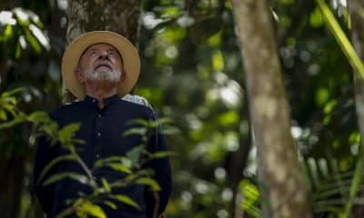 Fotografía de archivo que muestra al presidente de Brasil, Luiz Inácio Lula da Silva, recorriendo el cultivo de Açaí durante su visita a la comunidad Quilombola de Itacoã-Miri en Acará, estado de Pará (Brasil). EFE/ Sebastiao Moreira/ ARCHIVO