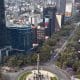 Panorámica donde se ve el monumento Ángel de la Independencia en la Ciudad de México (México). Fotografía de archivo. EFE/ Alex Cruz