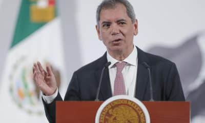 El secretario de Hacienda y Crédito Público (SHCP) de México, Édgar Amador Zamora, habla en una rueda de prensa en el Palacio Nacional de Ciudad de México (México). Imagen de archivo. EFE/ Isaac Esquivel