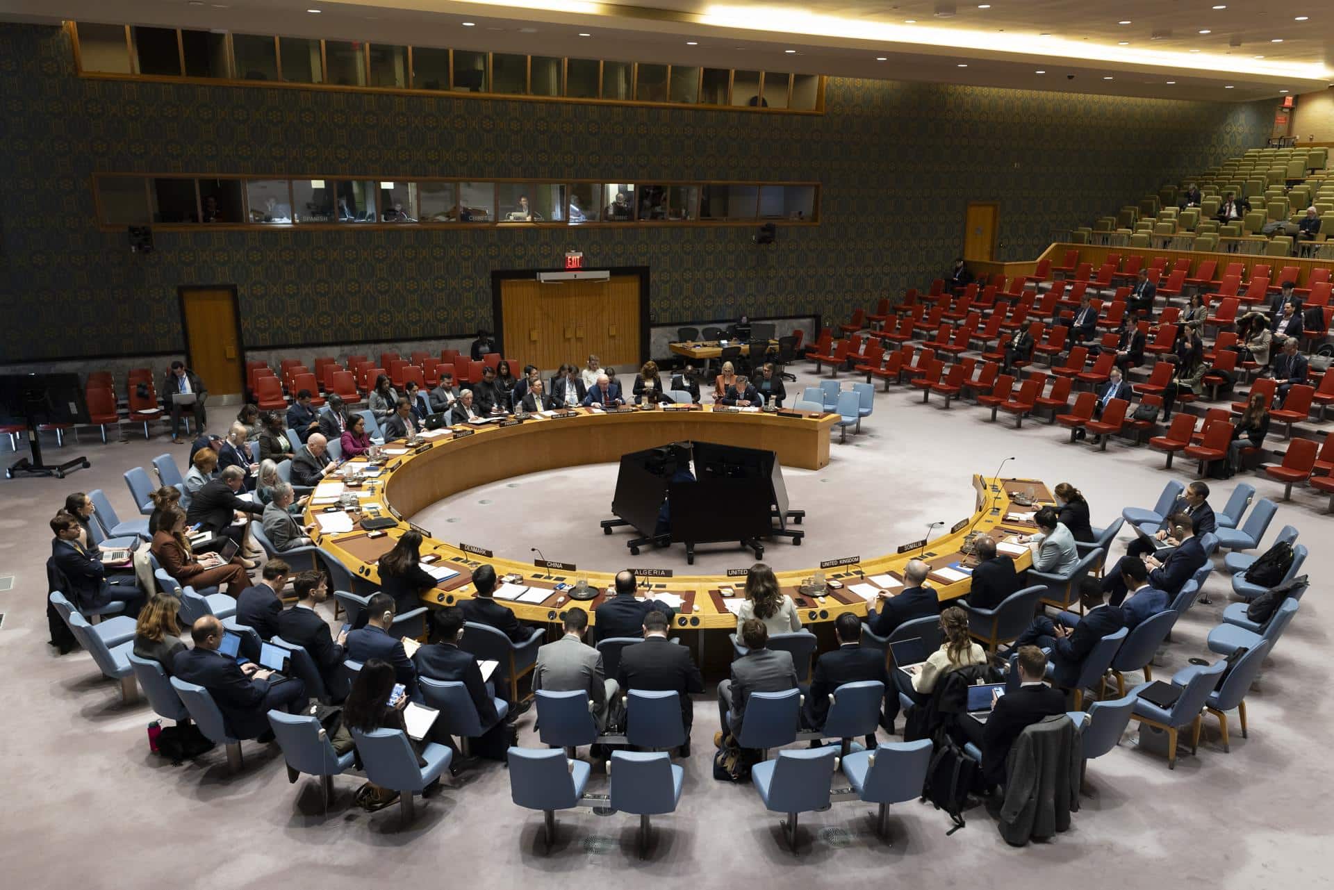 Foto de archivo de una reunión del Consejo de Seguridad de la ONU. EFE/EPA/JUSTIN LANE