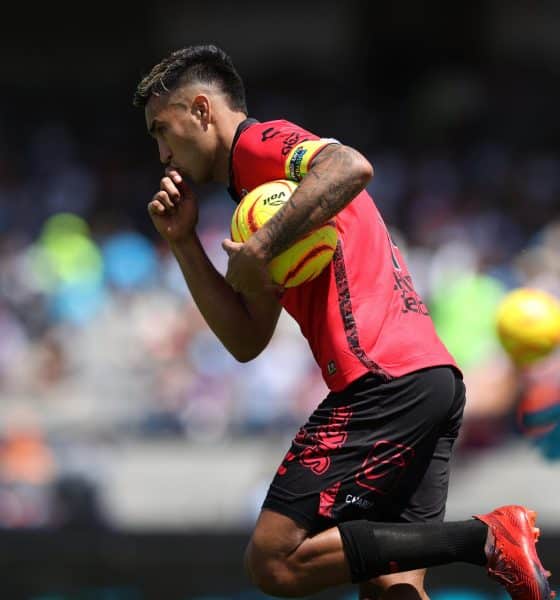 Fotografía de archivo donde aparece el futbolista colombiano Christian Rivera. EFE/ Alex Cruz