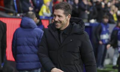 El técnico argentino del Atlético de Madrid, Diego Pablo Simeone, durante el encuentro correspondiente a la última jornada de la fase regular de la Liga de Campeones que disputaron Atlético de Madrid y Bodo/Glimt en el estadio Metropolitano, en Madrid. EFE / Kiko Huesca.