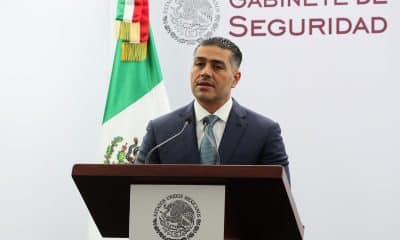 El titular de la Secretaría de Seguridad y Protección Ciudadana, Omar García Harfuch, habla durante una conferencia de prensa en Ciudad de México (México). Imagen de archivo. EFE/ Mario Guzmán