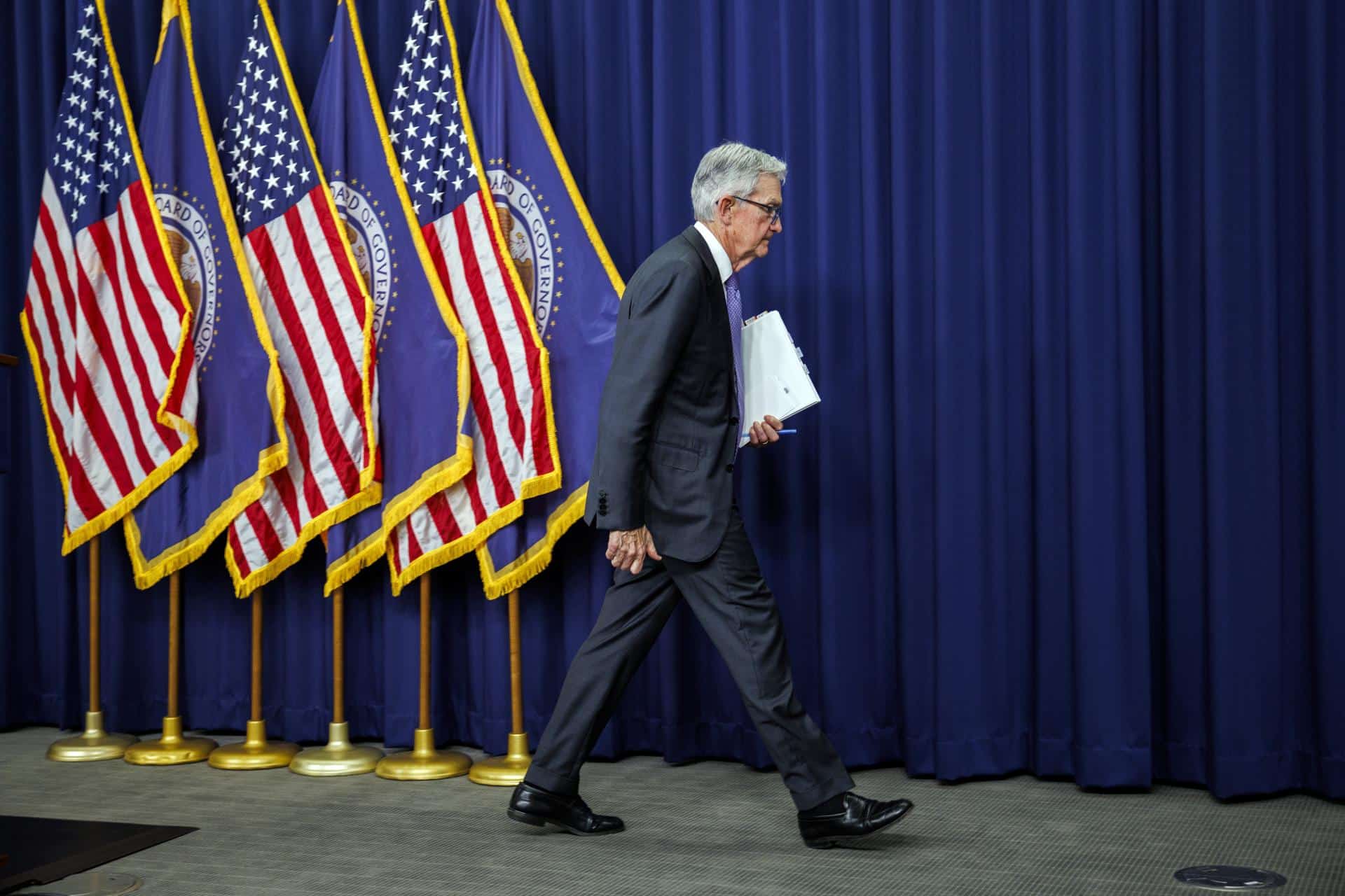 Imagen de archivo de Jerome Powell. EFE/EPA/WILL OLIVER