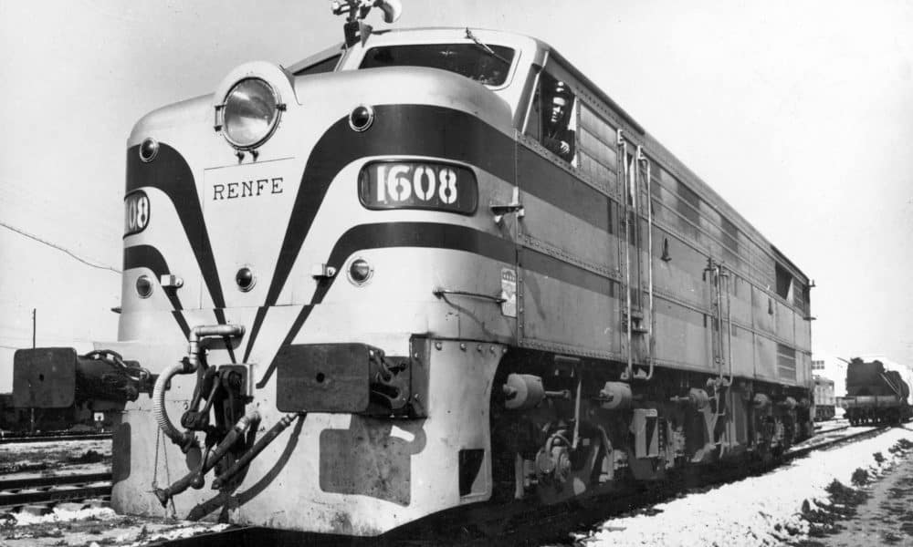 Locomotora diesel eléctrica CoCo "Alco" serie 1600 año 1954. Efe/Archivo