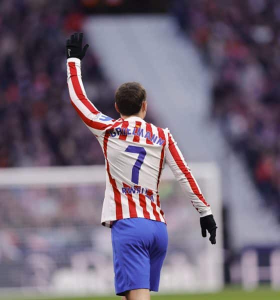 El jugador del Atlético de Madrid Antoine Griezmann, durante el partido de LaLiga EA Sports entre el Atlético de Madrid y el  Alavés, disputado el pasado 18 de enero en el estadio Riyadh Air Metropolitano en Madrid. EFE/ Manu Reino