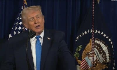 Captura de video tomada de una transmisión de La Casa Blanca del presidente de Estados Unidos, Donald Trump, durante una declaración este sábado, desde Palm Beach (FL, EE.UU.). EFE/ La Casa Blanca /SOLO USO EDITORIAL/ SOLO DISPONIBLE PARA ILUSTRAR LA NOTICIA QUE ACOMPAÑA (CRÉDITO OBLIGATORIO)