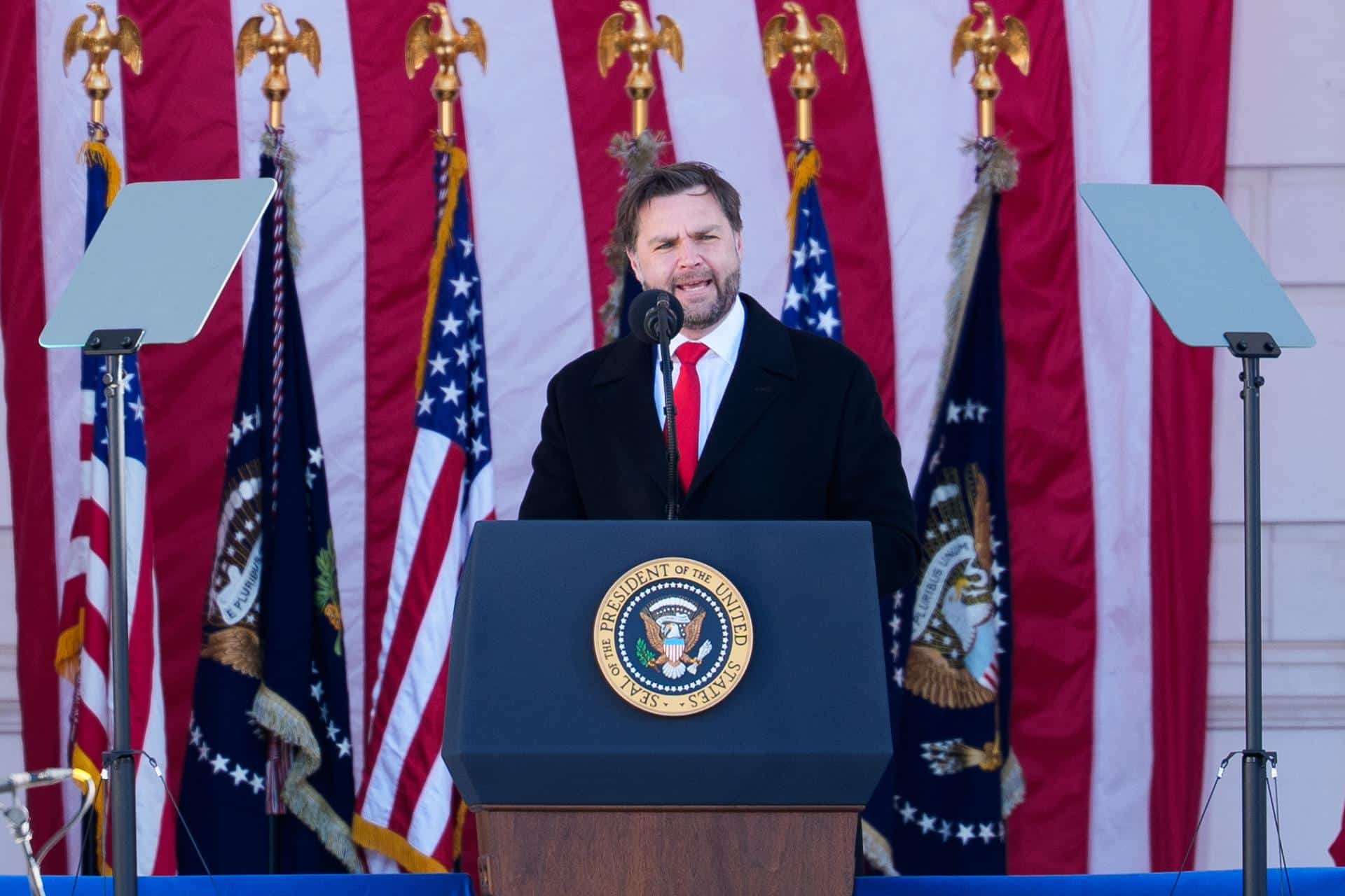 Fotografía del vicepresidente de EE.UU., JD Vance. EFE/Aaron Schwartz