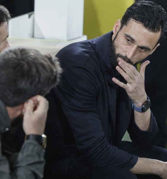 El entrenador del Real Madrid Álvaro Arbeloa durante el partido de la jornada 21 de LaLiga que Villarreal CF y Real Madrid disputaron en el estadio de La Cerámica. EFE/Kai Forsterling