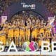 Jugadoras de Tigres celebran al ganar la final del Torneo Apertura 2025 de la Liga Femenil MX, entre Tigres y América, en el estadio Universitario en San Nicolás de Los Garza (México). Imagen de archivo. EFE/ Miguel Sierra.