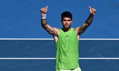 Carlos Alcaraz aceleró hacia los octavos de final del Abierto de Australia con una victoria convincente frente al francés Corentin Moutet
EFE/EPA/JOEL CARRETT NO ARCHIVING AUSTRALIA AND NEW ZEALAND OUT