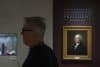 Fotografía que muestra el retrato del expresidente de Estados Unidos George Washington (1789-1797) hecho por el artista Gilbert Stuart (1755-1828), este jueves Nueva York (Estados Unidos). York. EFE/ Ángel Colmenares