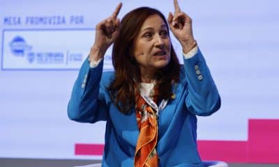 La directora de la oficina de turismo de Portugal en España, Maria de Lurdes Vale, participa en la I Cumbre Internacional de Comunicación y Turismo celebrada en el marco de Fitur 2026, este viernes en Madrid. La primera Cumbre Internacional de Comunicación y Turismo, se organiza en colaboración con la Agencia EFE en el marco de Fitur, con profesionales y líderes del sector turístico, entre ellos representantes de organismos de República Dominicana, España, Brasil, Portugal y México. EFE/Mariscal