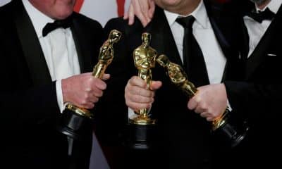 Imagen de archivo de ganadores con sus estatuillas en los Premios Óscar. EFE/ ARMANDO ARORIZO