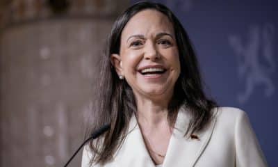 La laureada con el Premio Nobel de la Paz la opositora venezolana Maria Corina Machado, en una fotografía de archivo. EFE/STIAN LYSBERG SOLUM