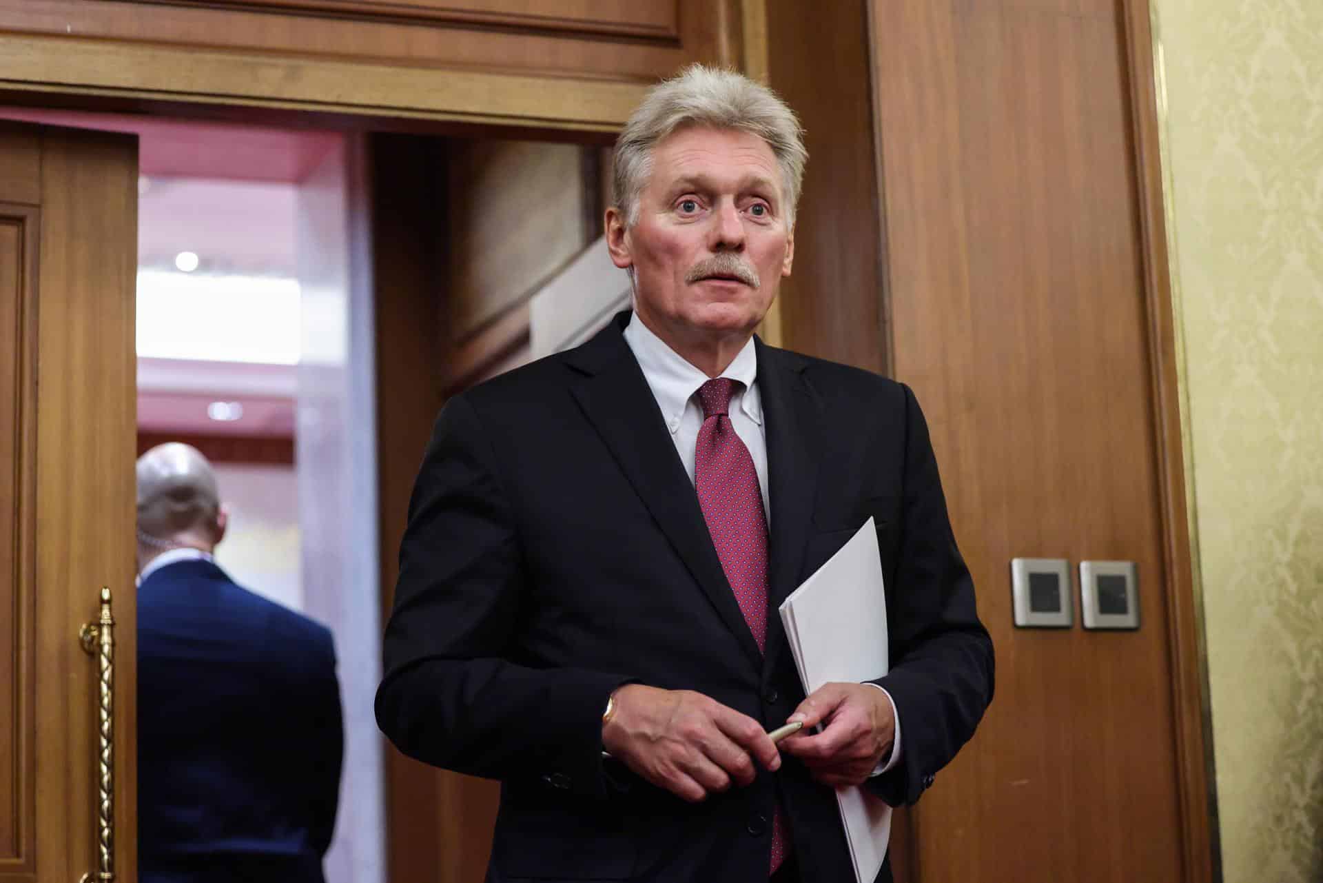 El portavoz del Kremlin, Dmitri Peskov, en una imagen de archivo. EFE/EPA/Maxim Shemetov / POOL