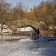 Fotografía que muestra el lago The Pond del Central Park congelado en Nueva York (Estados Unidos). EFE/Ángel Colmenares.