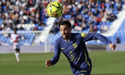 Nico González, durante el partido ante el Rayo Vallecano. EFE/Mariscal