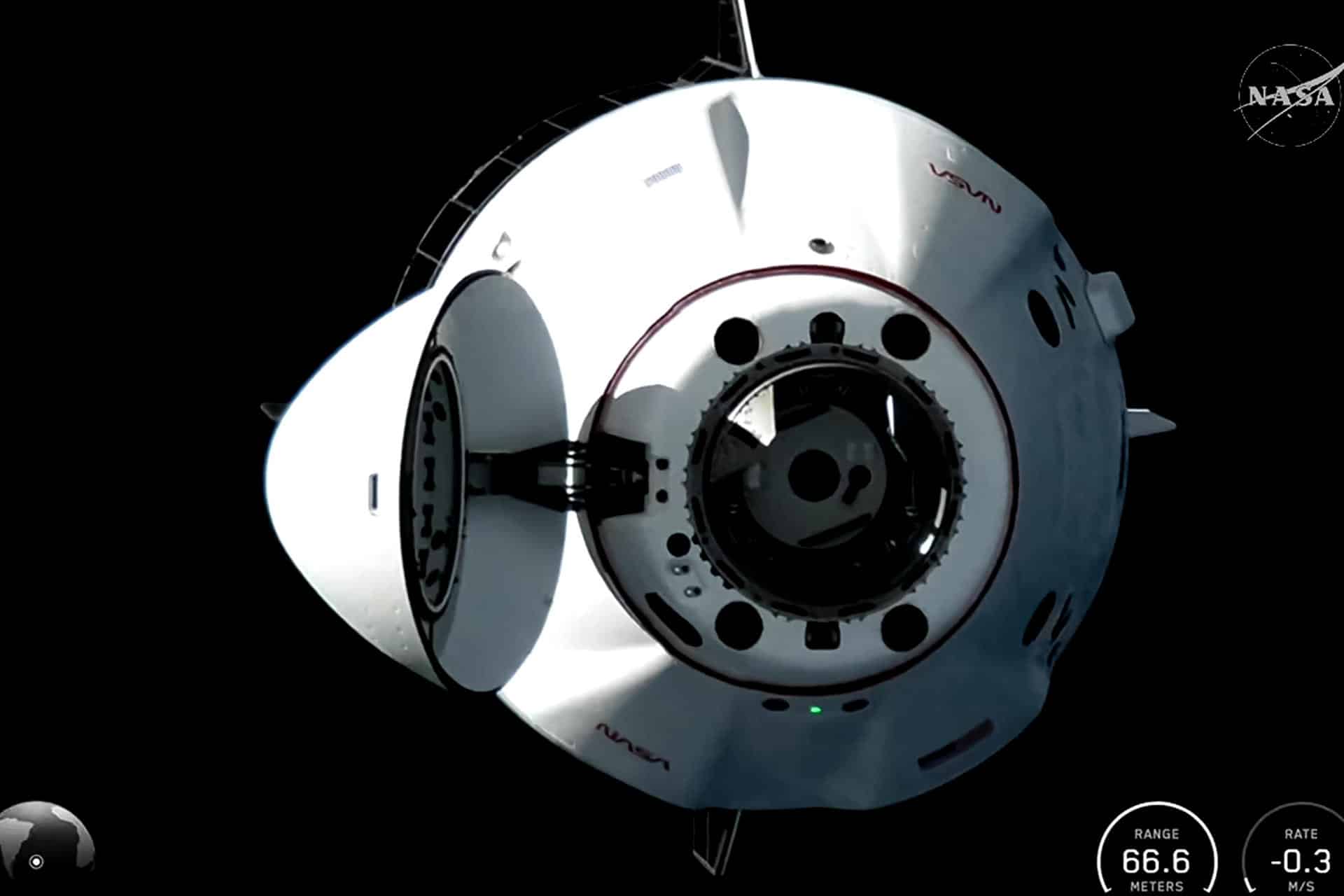 Captura de pantalla tomada de la red social X en la cuenta @NASA que muestra a la misión tripulada Crew-12 de la NASA y SpaceX a punto de acoplarse a la Estación Espacial Internacional (EEI). EFE/ @nasa /SOLO USO EDITORIAL NO VENTAS /SOLO DISPONIBLE PARA ILUSTRAR LA NOTICIA QUE ACOMPAÑA (CRÉDITO OBLIGATORIO)
