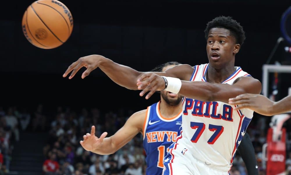 Foto de archivo de VJ Edgecombe, de los Philadelphia 76ers. EFE/EPA/ALI HAIDER SHUTTERSTOCK OUT