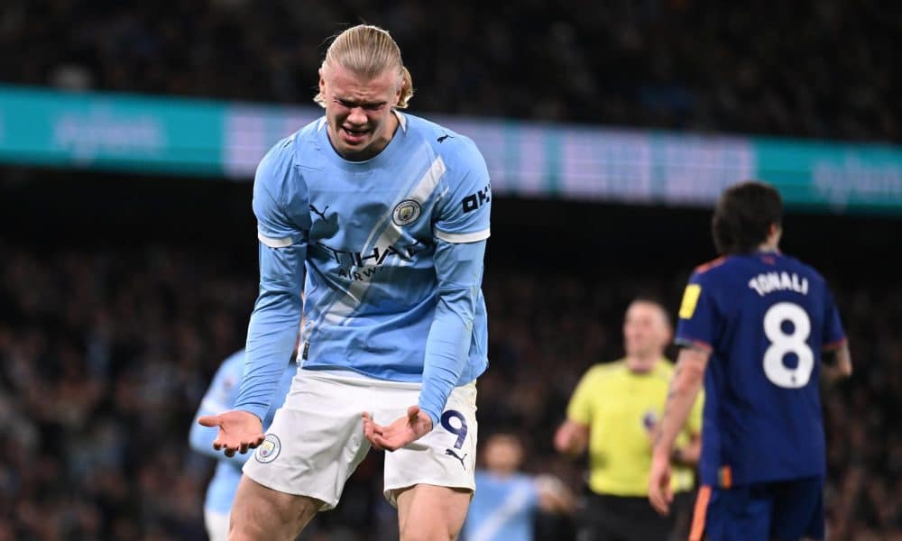 El noruego Erling Haaland, delantero del Manchester City EFE/EPA/PETER POWELL/Archivo