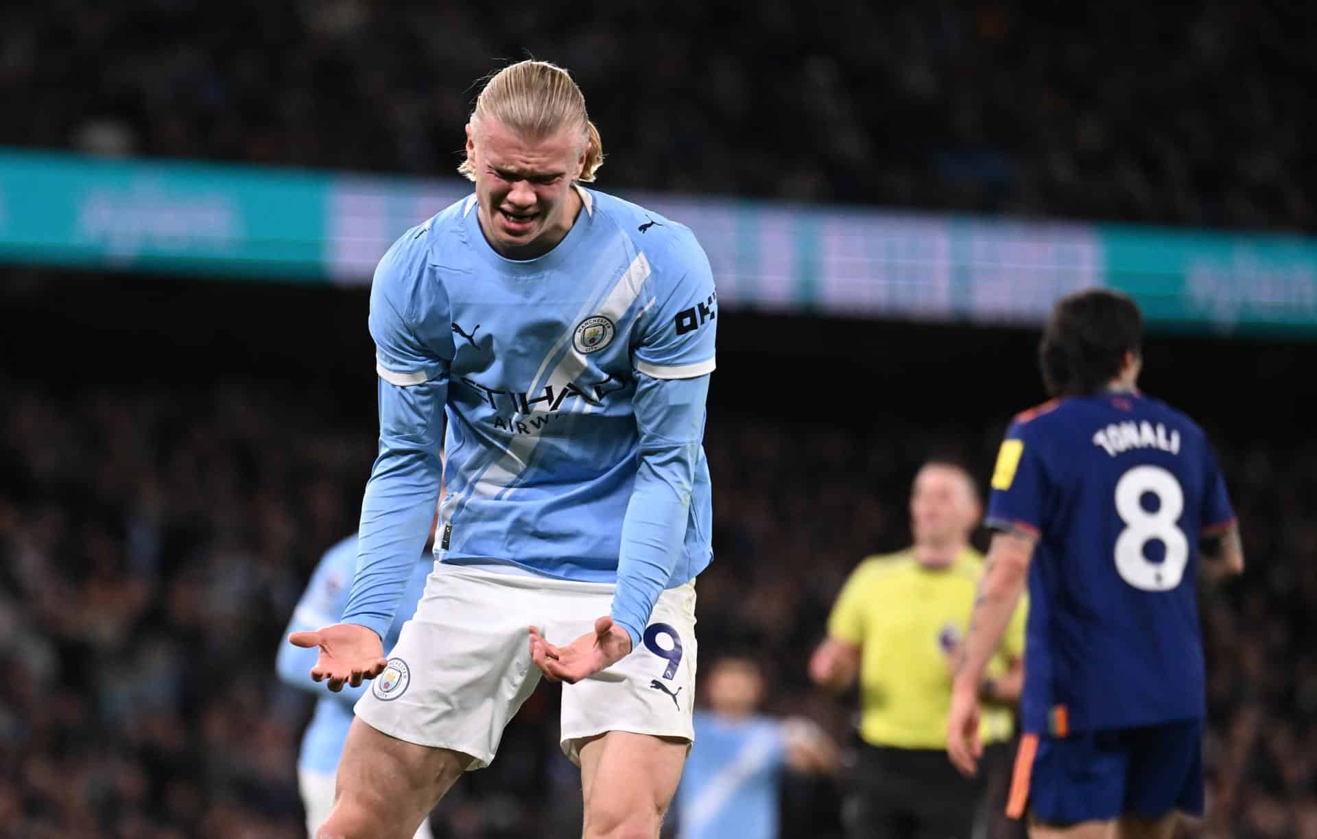 El noruego Erling Haaland, delantero del Manchester City EFE/EPA/PETER POWELL/Archivo