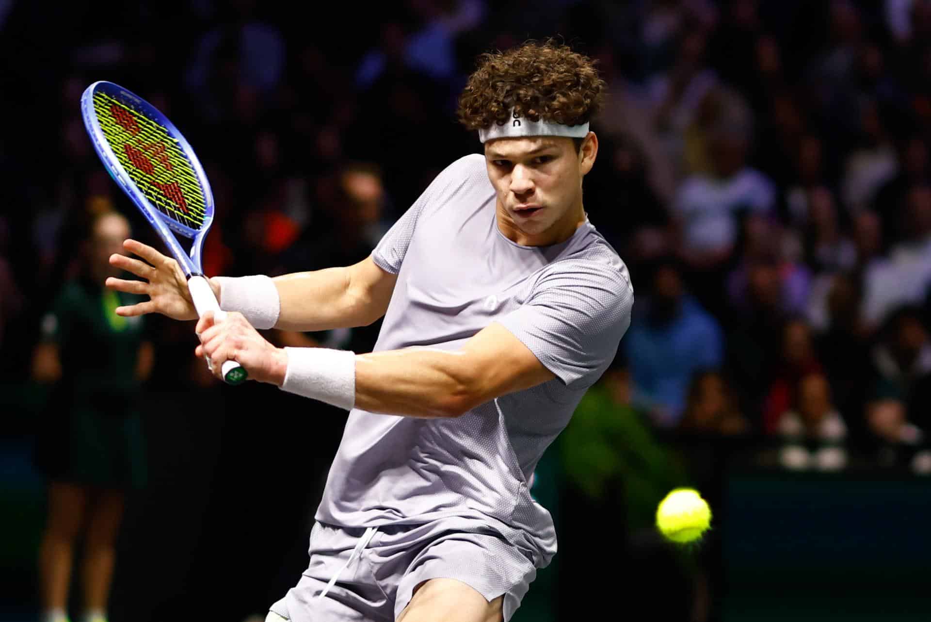 Ben Shelton, campeón del torneo ATP 500 de Dallas. EFE/EPA/Mohammed Badra
