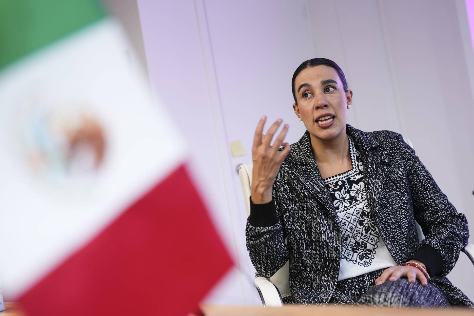 La secretaria de Turismo de México, Josefina Rodríguez. Imagen de archivo. EFE/Borja Sánchez Trillo