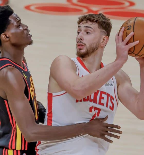 Alperen Sengun (d) sustituirá al lesionado Shai Gilgeous-Alexander en el 'All Star' de la NBA. EFE/EPA/ERIK S. LESSER SHUTTERSTOCK OUT