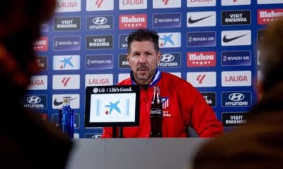 Simeone, en una foto de archivo en rueda de prensa. EFE/Daniel González