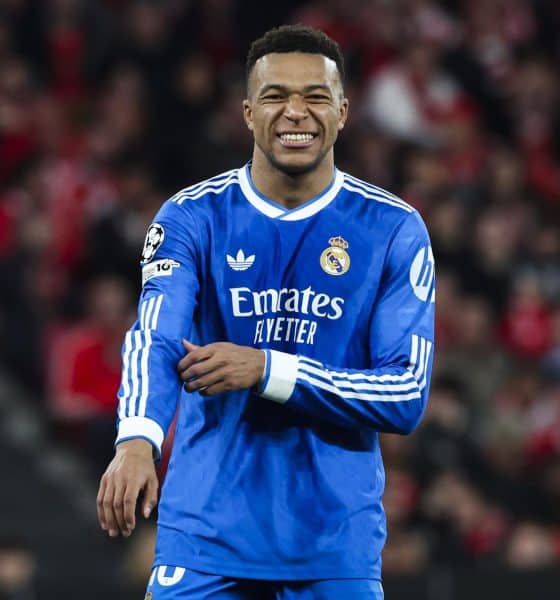 El futbolista del Real Madrid Kylian Mbappé, durante el partido disputado por su equipo el pasado 17 de febrero. EFE/ JOSE SENA GOULAO