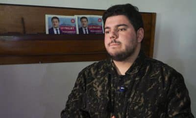 Amine Kessaci, activista contra el narcotráfico y miembro de la candidatura progresista y ecologista Primavera Marsellesa. EFE/ Edgar Sapiña Manchado