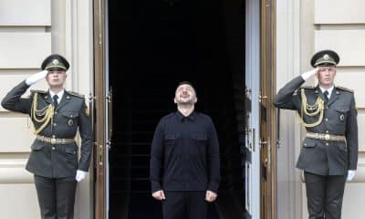 Imagen reciente del presidente ucraniano, Volodimir Zelenski, en Kiev. EFE/EPA/SERGEY DOLZHENKO