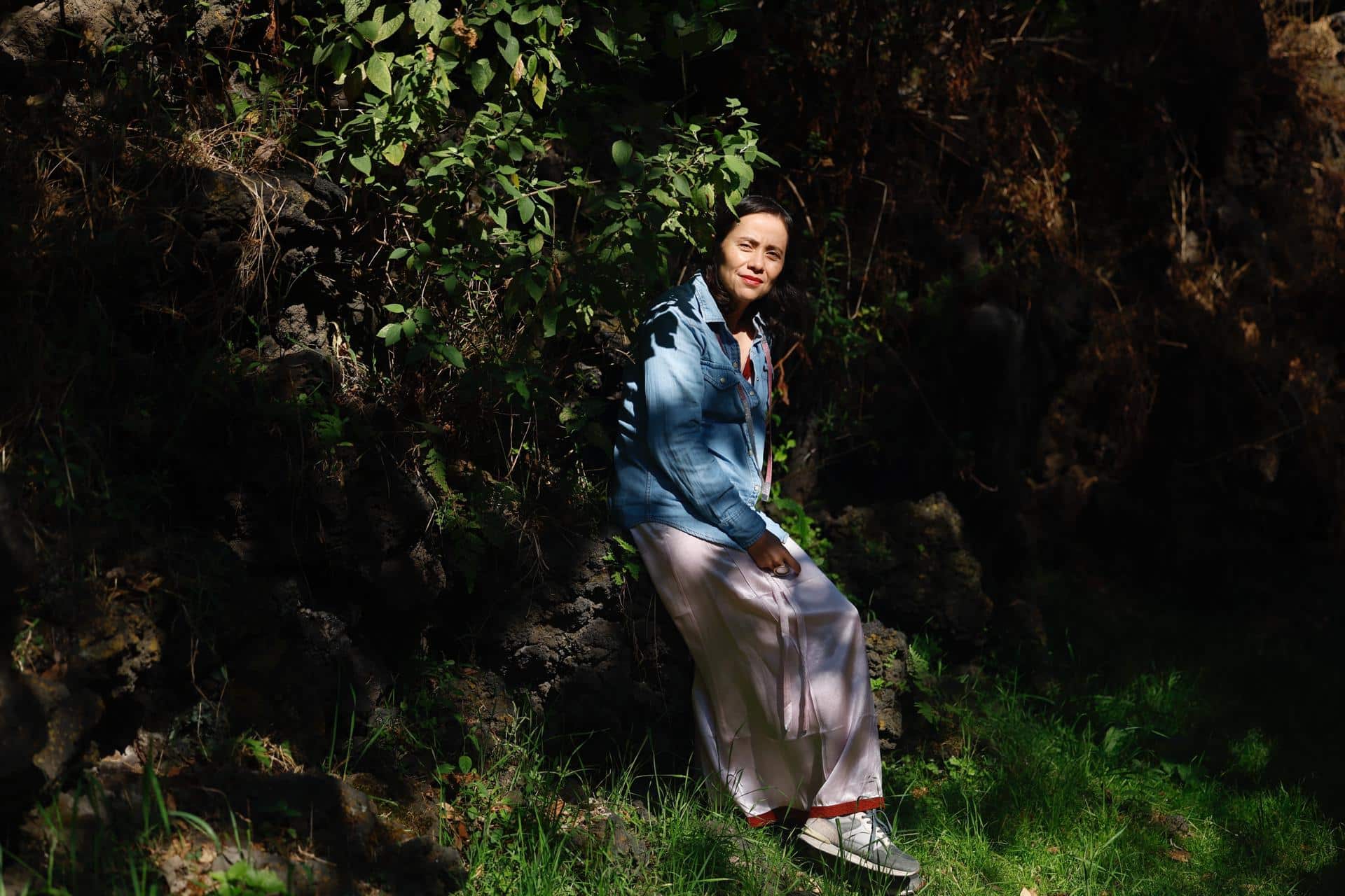 La curadora Helena Chávez Mac Gregor, posa al termino de una entrevista con EFE este viernes (ayer), en la Ciudad de México (México). EFE/ Sáshenka Gutiérrez