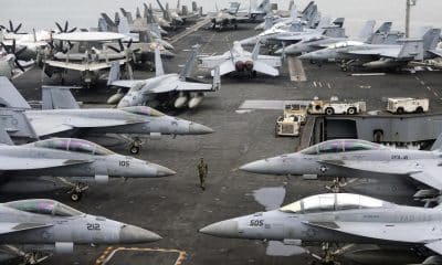 Fotografía de archivo del portaviones estadounidense USS Abraham Lincoln. 
EFE/EPA/FAZRY ISMAIL / POOL
