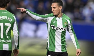 El delantero brasileño del Real Betis Antony dos Santos. EFE/ Eloy Alonso