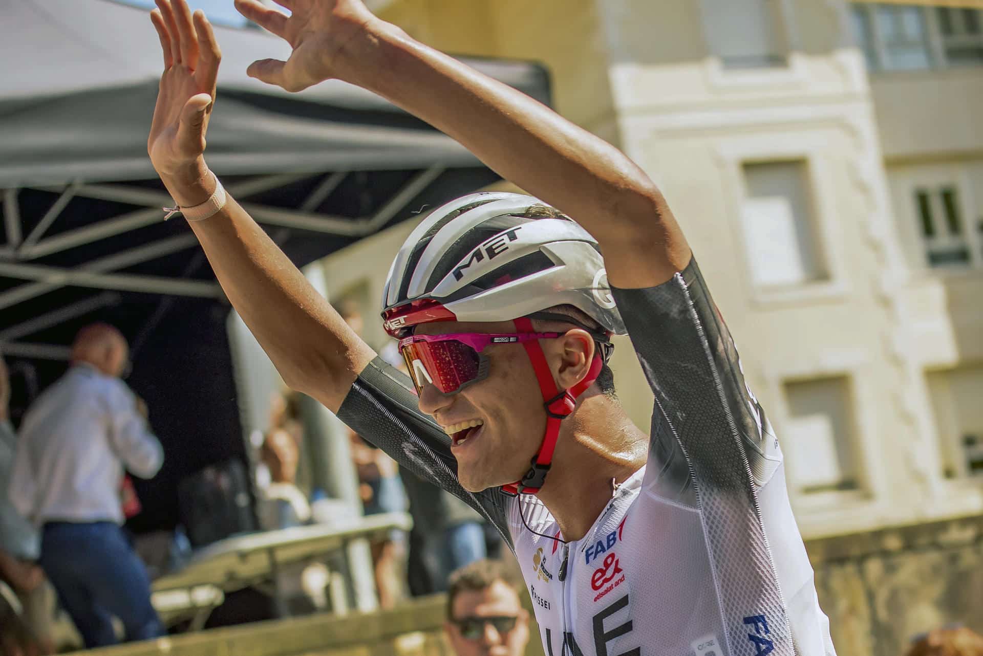 El mexicano Isaac del Toro, de l equipo UAE Emirates, en foto de archivo de Javier Zorrilla