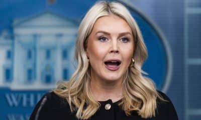 La secretaria de prensa de la Casa Blanca, Karoline Leavitt, habla con los reporteros en la sala de prensa de la Casa Blanca en Washington, DC, EE. UU. EFE/JIM LO SCALZO