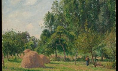 Fotografía cedida por el Museo Metropolitano de Arte de Nueva York (Met) donde se aprecia la obra 'Haystacks, Morning, Eragny' (1899) del artista francés Camille Pissarro. EFE/Met /SOLO USO EDITORIAL /NO VENTAS /SOLO DISPONIBLE PARA ILUSTRAR LA NOTICIA QUE ACOMPAÑA /CRÉDITO OBLIGATORIO