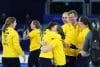 El equipo de Suecia celebra después de ganar el partido por la medalla de oro femenino de curling en los Juegos Olímpicos de Invierno Milano Cortina 2026, en Cortina d'Ampezzo, Italia.EFE/EPA/ANDREA SOLERO

