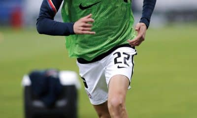 Fotografía de archivo que muestra al jugador español Álvaro Fidalgo durante un entrenamiento, en Guadalajara (México). EFE/Francisco Guasco