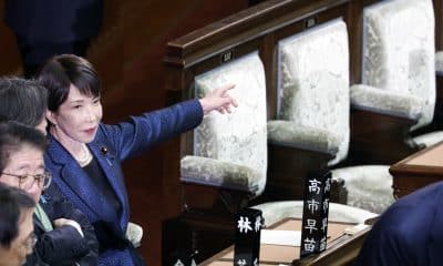 TOKIO (Japón), 18/02/2026.- La primera ministra de Japón, Sanae Takaichi, durante una sesión especial en la Cámara Baja del Parlamento. EFE/EPA/FRANCK ROBICHON
