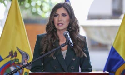 Imagen de archivo de la secretaria de Seguridad Nacional de Estados Unidos, Kristi Noem. EFE/ José Jácome