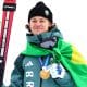 Lucas Pinheiro Braathen, medallista de oro de Brasil en los Juegos Olímpicos de Invierno 2026. EFE/EPA/ANNA SZILAGYI