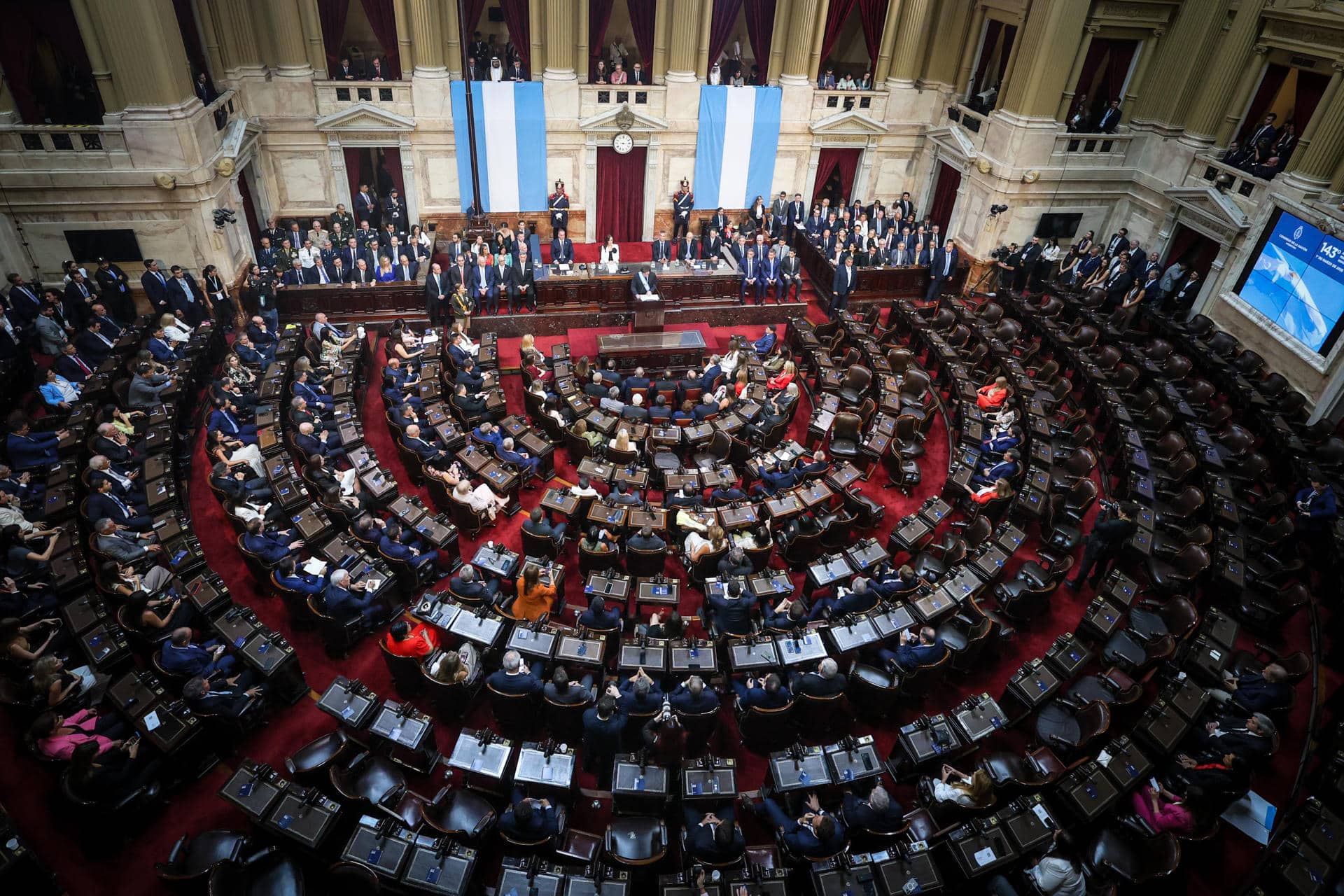 Fotografía de archivo de la Cámara de Diputados de Argentina. EFE/ Juan Ignacio Roncoroni