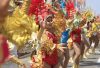 Un grupo de mujeres participa en la Gran Parada de Comparsas este lunes, en el Carnaval de Barranquilla (Colombia). EFE/ Ricardo Maldonado Rozo

